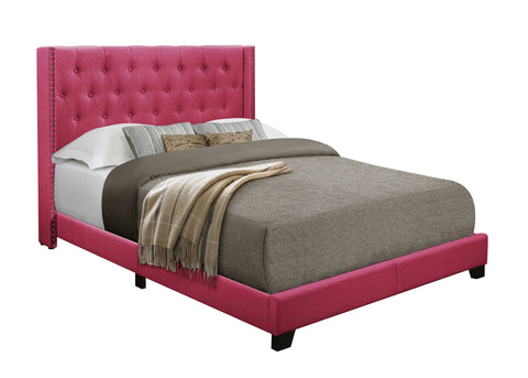 Thorne KING BED W/PINK FABRIC