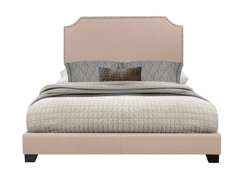 Kaylene KING BED W/BEIGE FABRIC,3A