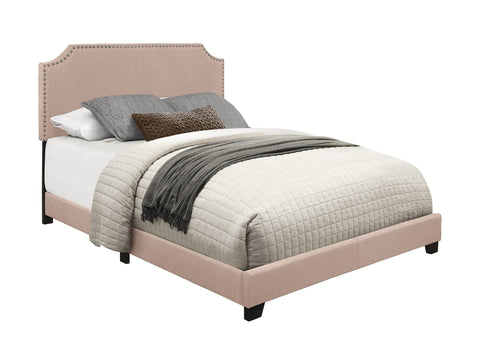 Kaylene QUEEN BED W/BEIGE FABRIC,3A