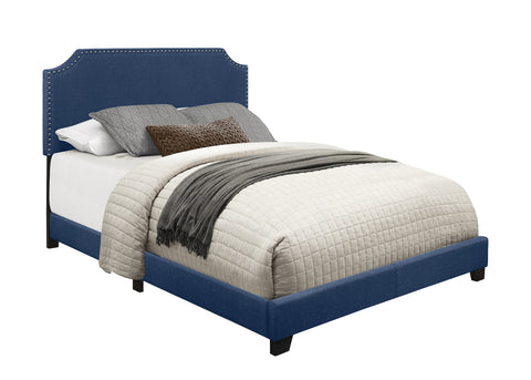 Kaylene QUEEN BED W/BLUE FABRIC,3A