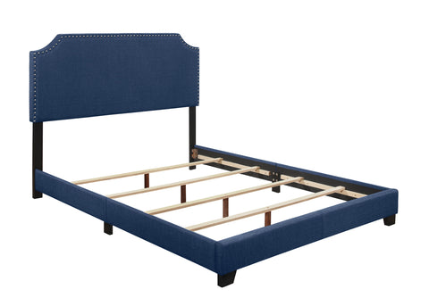 Kaylene QUEEN BED W/BLUE FABRIC,3A