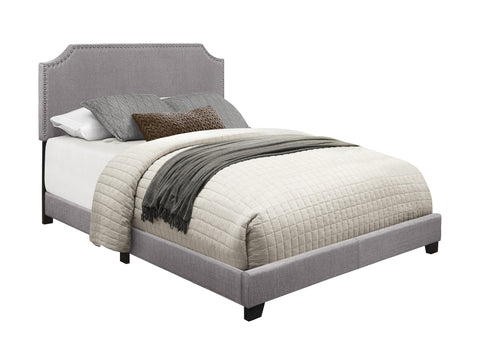 Kaylene QUEEN BED W/GREY FABRIC,3A