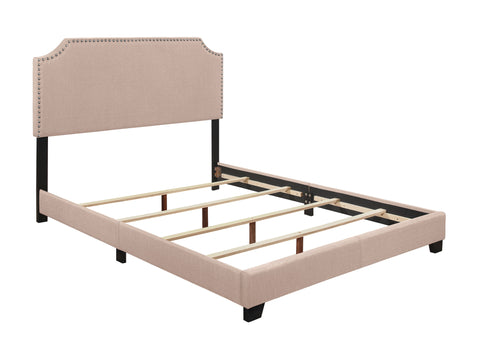 Kaylene KING BED W/BEIGE FABRIC,3A