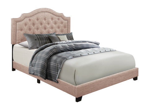 Alby KING BED W/BEIGE FABRIC