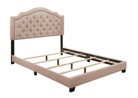 Alby KING BED W/BEIGE FABRIC
