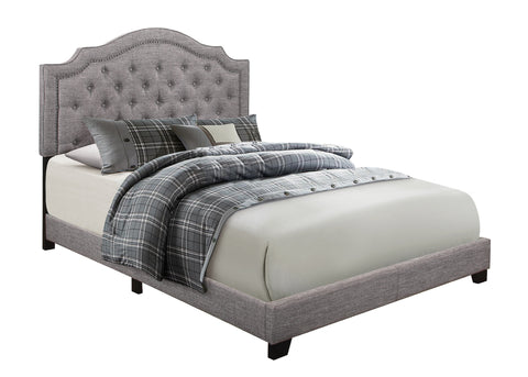 Alby QUEEN BED W/GREY FABRIC