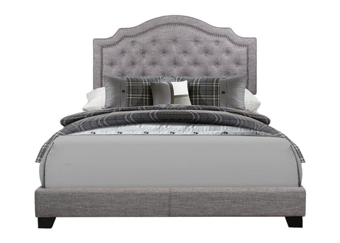 Alby QUEEN BED W/GREY FABRIC