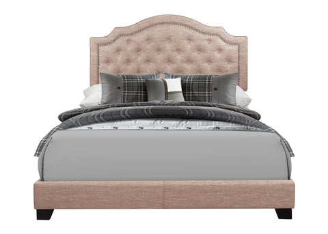 Alby KING BED W/BEIGE FABRIC