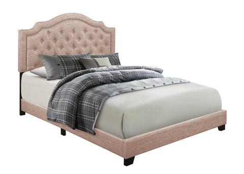 Alby KING BED W/BEIGE FABRIC