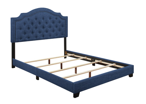 Alby KING BED W/BLUE FABRIC
