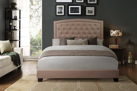 Helena KING BED W/BEIGE FABRIC