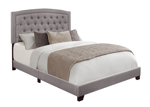 Helena QUEEN BED W/GREY FABRIC