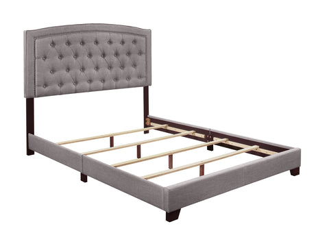 Helena QUEEN BED W/GREY FABRIC