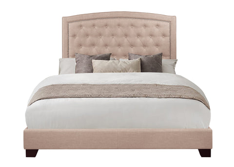 Helena KING BED W/BEIGE FABRIC