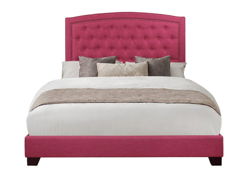 Helena KING BED W/PINK FABRIC