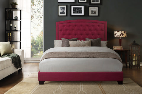 Helena KING BED W/PINK FABRIC