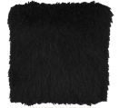 black shaggy 20x20 pillow