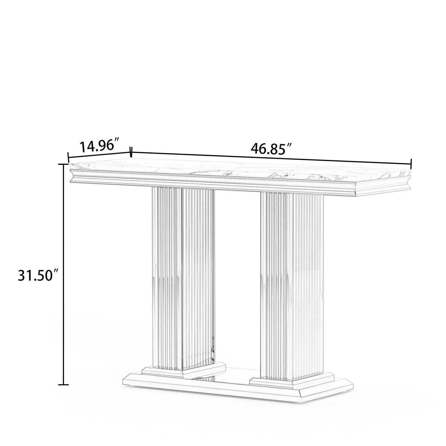 claudio console table
