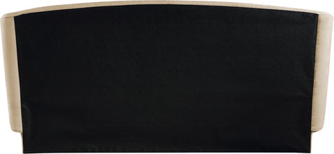 Farrah Beige Chenille Fabric Upholstered Full Bed, 1 Piece (Style 2)