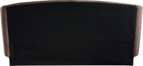 Farrah Brown Chenille Fabric Upholstered Full Bed, 1 Piece (Style 2)