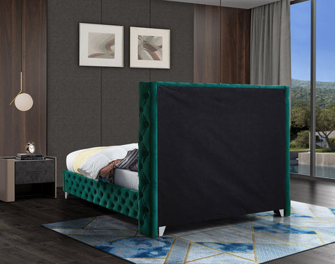 Peyton Green Velvet Full Bed F