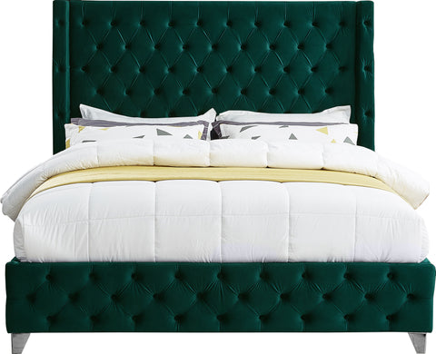Peyton Green Velvet Full Bed F