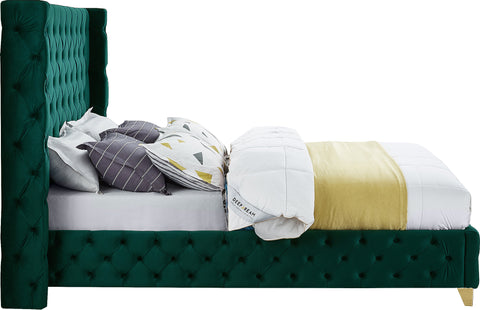 Peyton Green Velvet Full Bed F