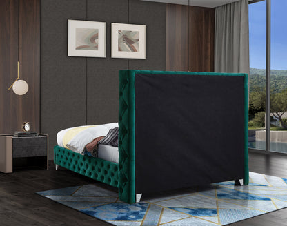 Peyton Green Velvet King Bed K