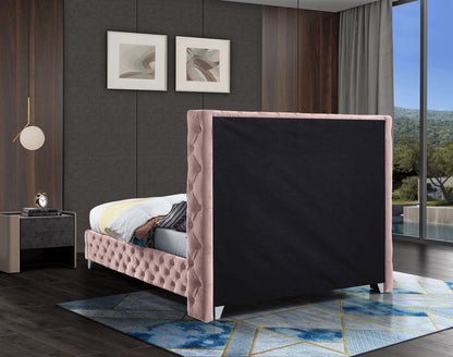 Peyton Pink Velvet Full Bed F