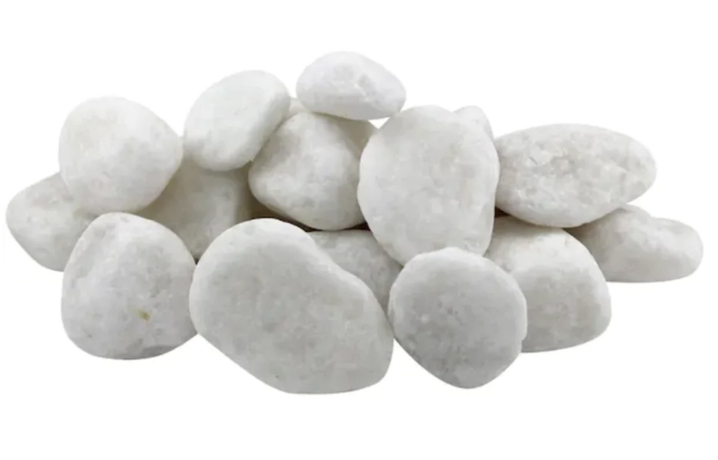 2-3 inches white rocks