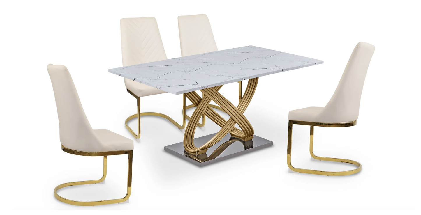 franca 5 pcs dining set