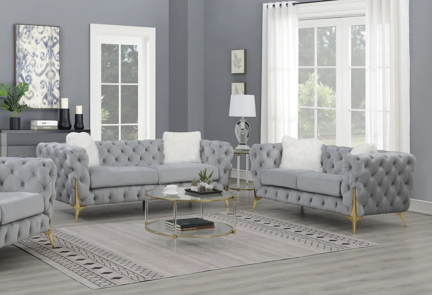 sabina grey living room collection