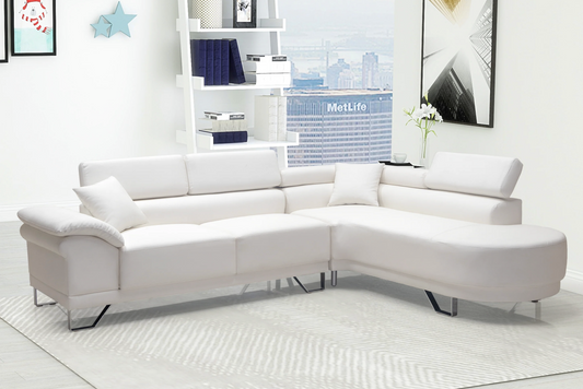 Italy White Sectional