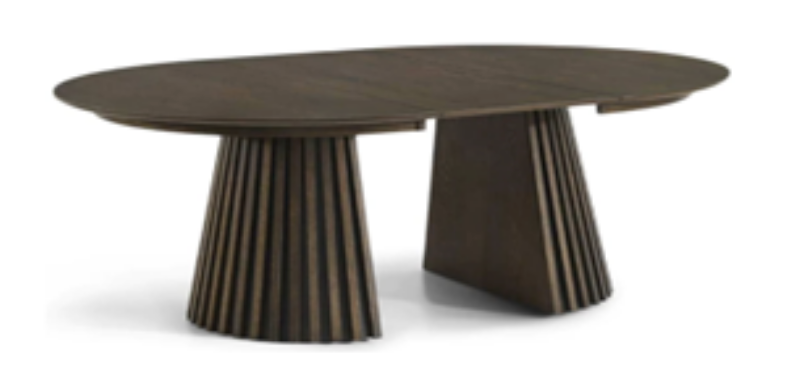 saint extendable dining table - dark walnut