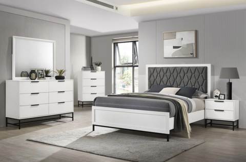Jones 5-piece Queen Bedroom Set WhiteWhite