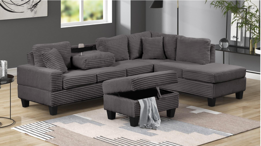 Wren Grey Sectional Set