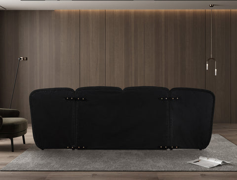 Sloane Black Boucle Fabric Upholstered Queen Bed, 1 Piece
