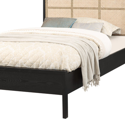 Abbington Black Ash Wood Twin Bed (3 Boxes) T