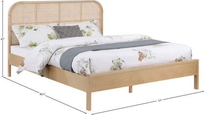 Abbington Natural Ash Wood Full Bed (3 Boxes) F