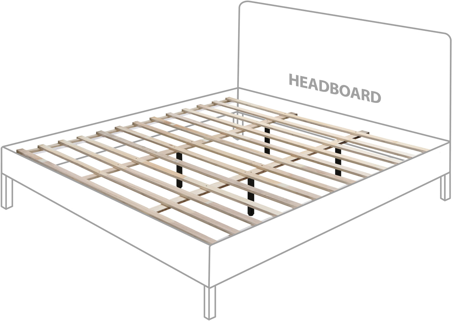 abbington natural ash wood king bed (3 boxes) k