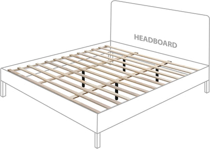 Abbington Natural Ash Wood King Bed (3 Boxes) K