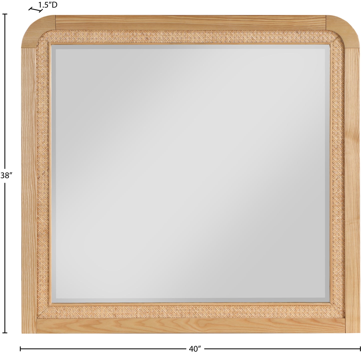 abbington natural mirror m