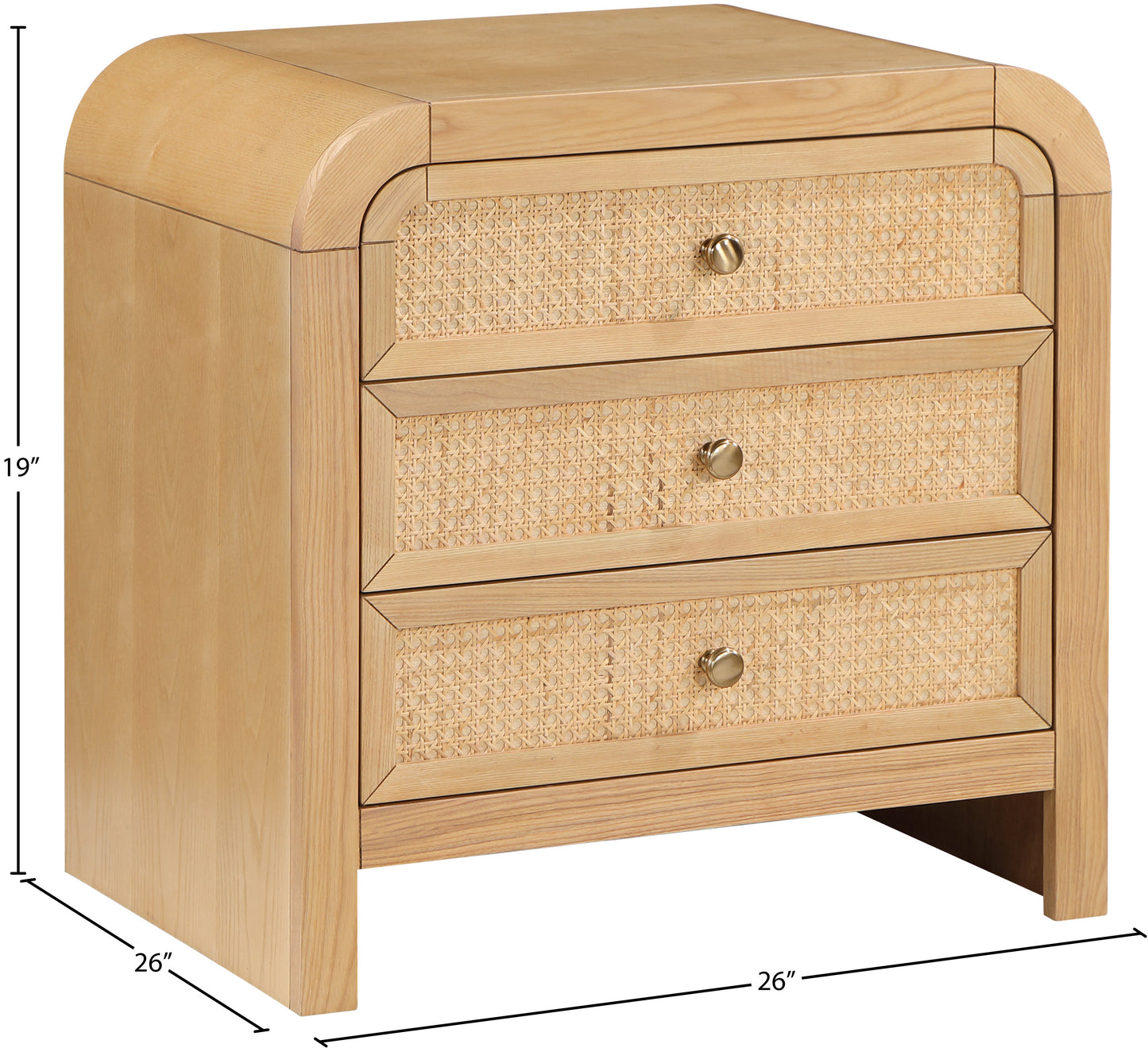 abbington natural night stand ns