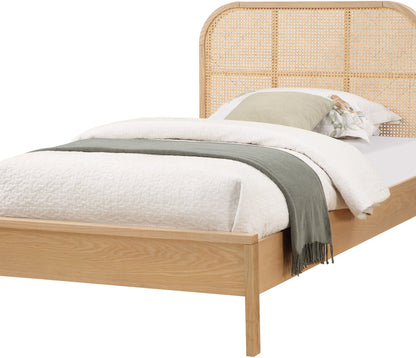 Abbington Natural Ash Wood Twin Bed (3 Boxes) T