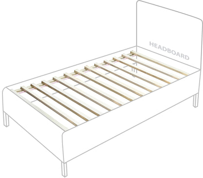 Abbington Natural Ash Wood Twin Bed (3 Boxes) T