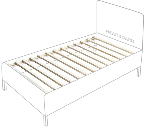 Abbington Natural Ash Wood Twin Bed (3 Boxes) T