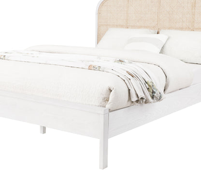 Abbington White Ash Wood King Bed (3 Boxes) K