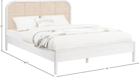 Abbington White Ash Wood Queen Bed (3 Boxes) Q