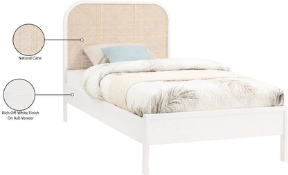 Abbington White Ash Wood Twin Bed (3 Boxes) T