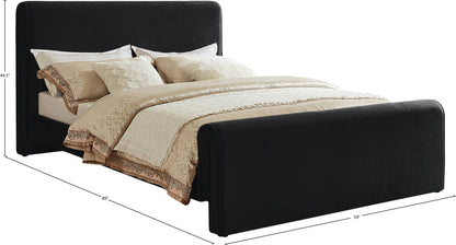 Encore Black Velvet Full Bed (3 Boxes) F